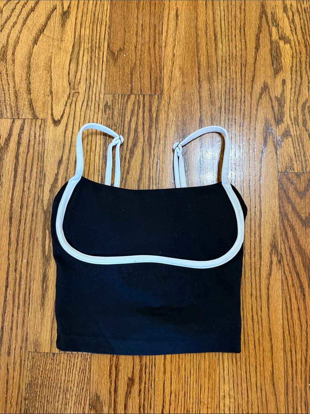 Gilly Hicks Black Tank Top with White Accents